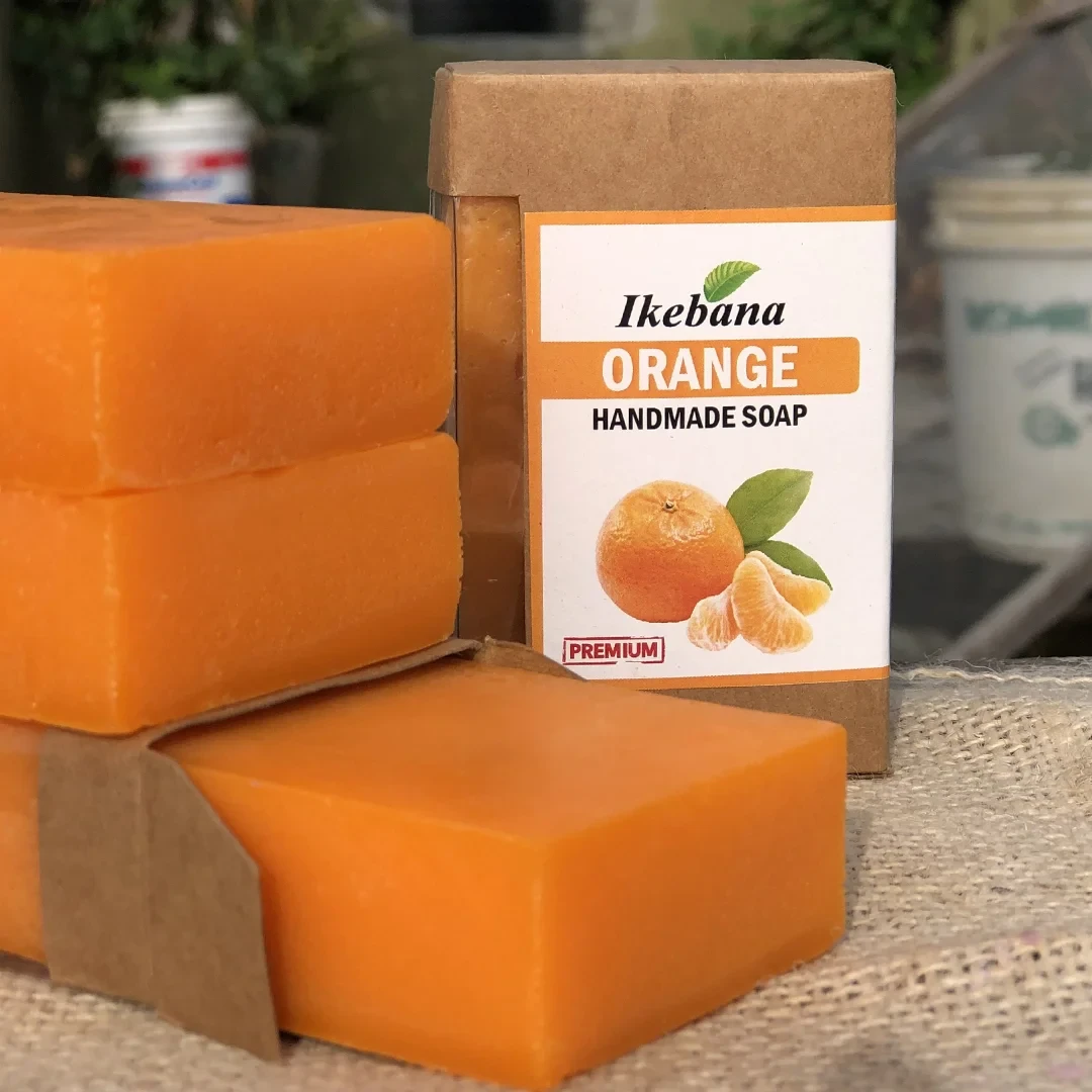 Ikebana Premium Orange Handmade Soap-90 gm