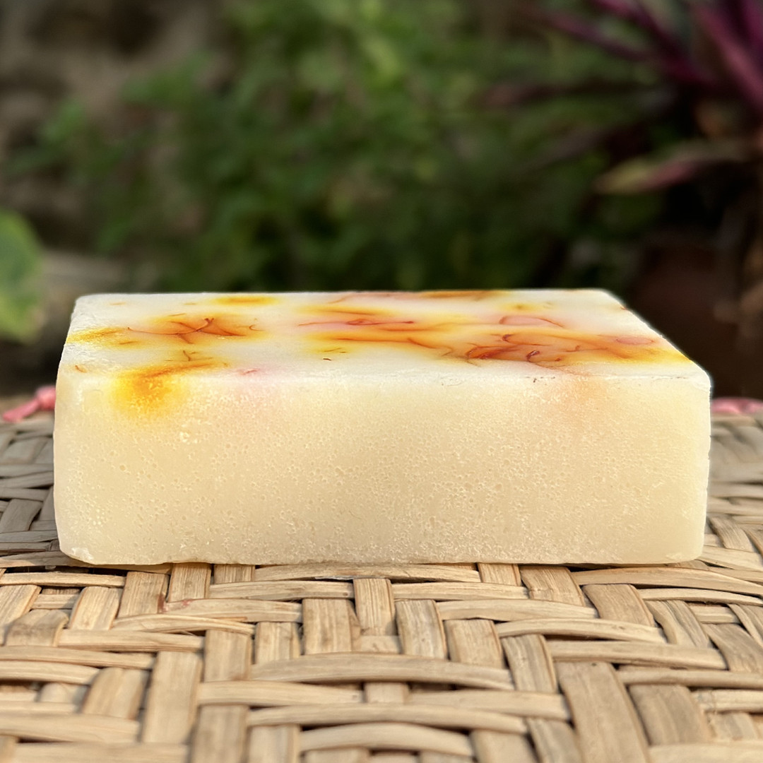 Ikebana Saffron Goatmilk  Handmade Soap-90 gm
