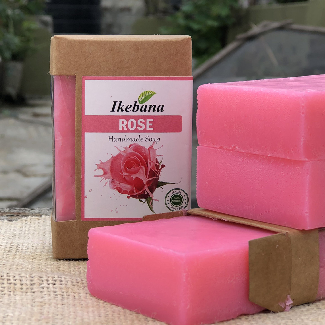 Ikebana Rose Handmade Soap-90 gm