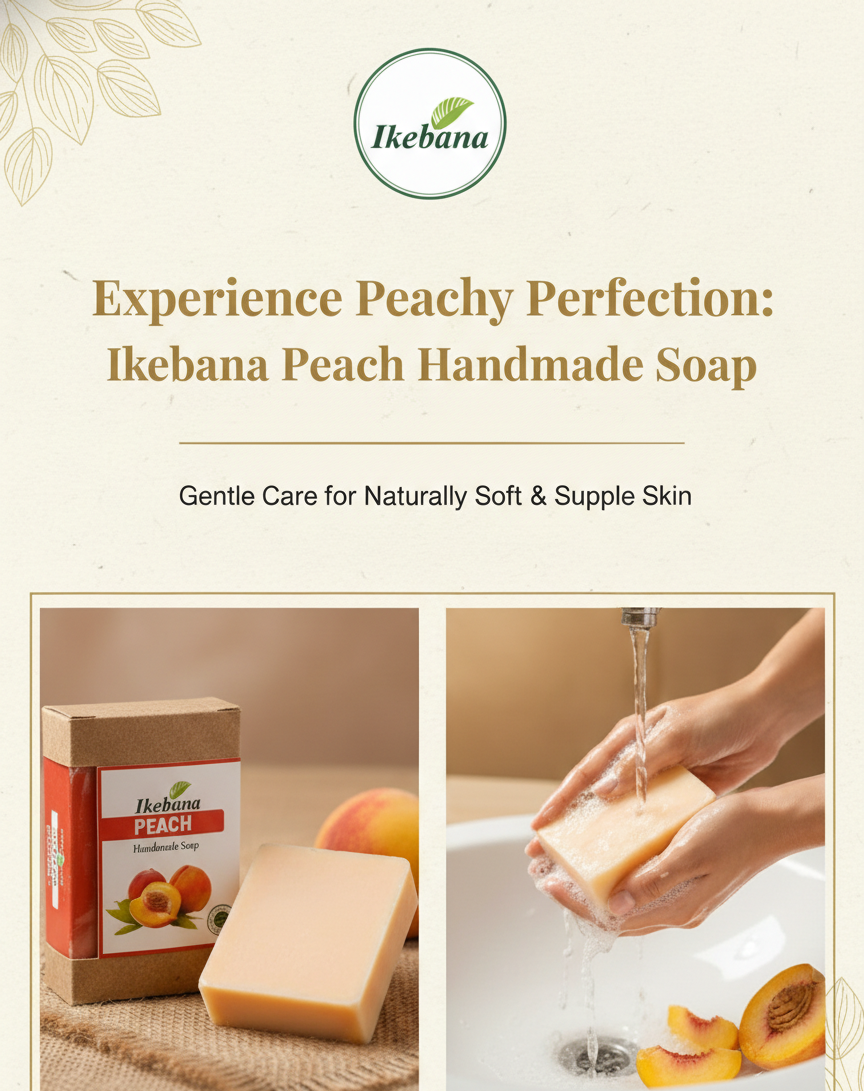 Ikebana Peach Handmade soap-90 gm