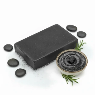 Ikebana Charcoal Handmade Soap-90 gm