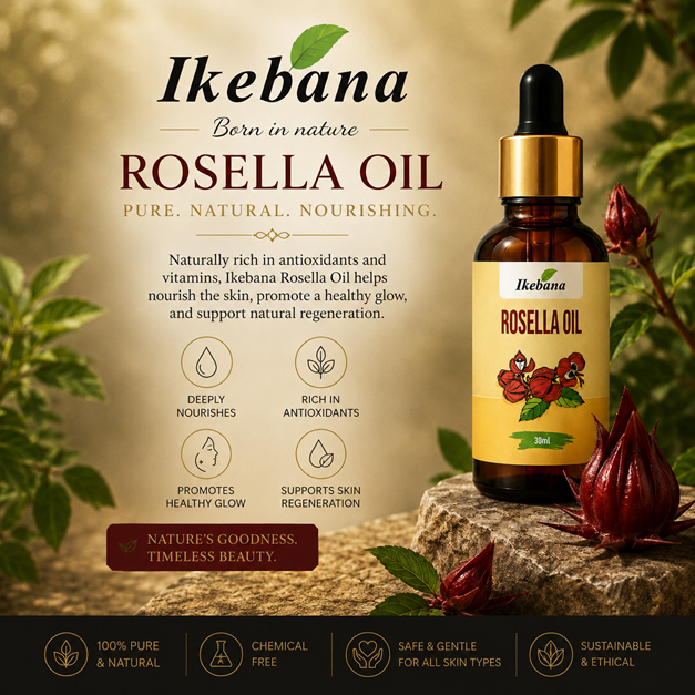 Ikebana Rosella Oil – Natural Skin Nourishment (30ml)